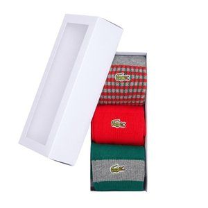 Lacoste Women’s Long Cotton Sock 3-Pack